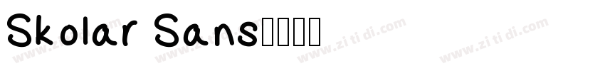 Skolar Sans字体转换